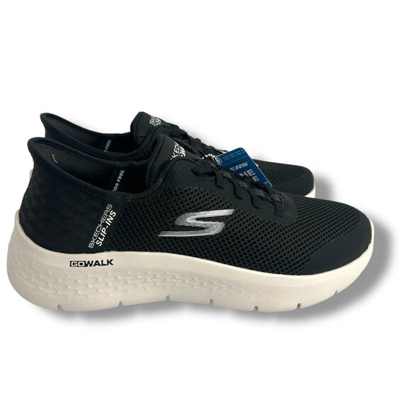 NEW Skechers Slip-ins: Go Walk Flex Grand Entry Size 7 Black & White Slip on NWT - Picture 13 of 13